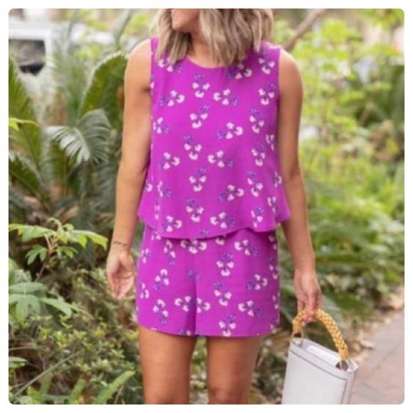 Gibson Dahlia Sleeveless Layered Romper NWT - XS - Picture 1 of 15